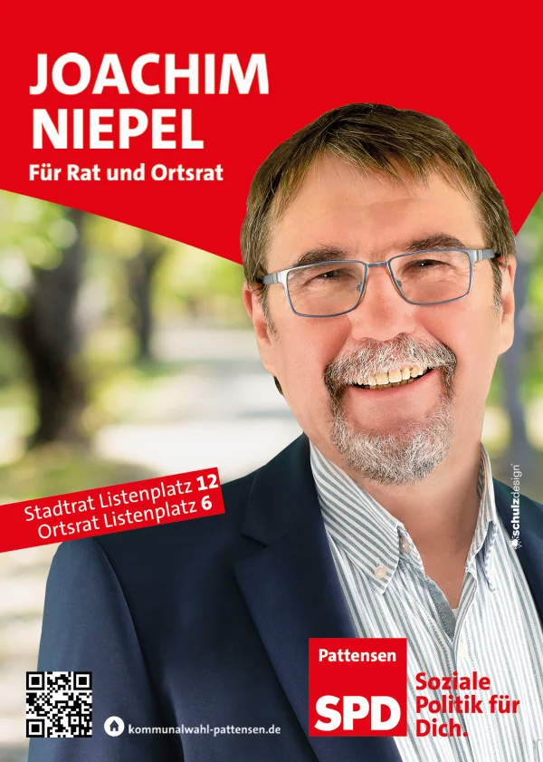 Professionelles Portrait eines Kandidaten für den Kommunalwahlkampf im Fotostudio Laatzen